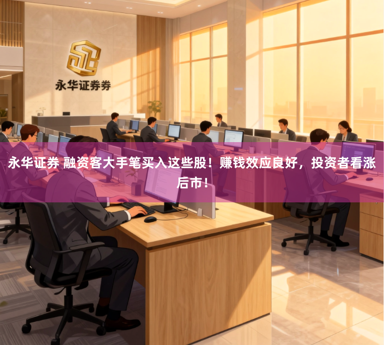 永华证券 融资客大手笔买入这些股！赚钱效应良好，投资者看涨后市！