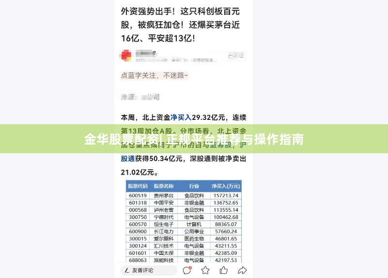 金华股票配资| 正规平台推荐与操作指南